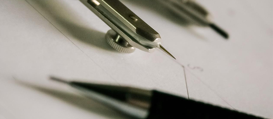 Bild von einem Metallzirkel