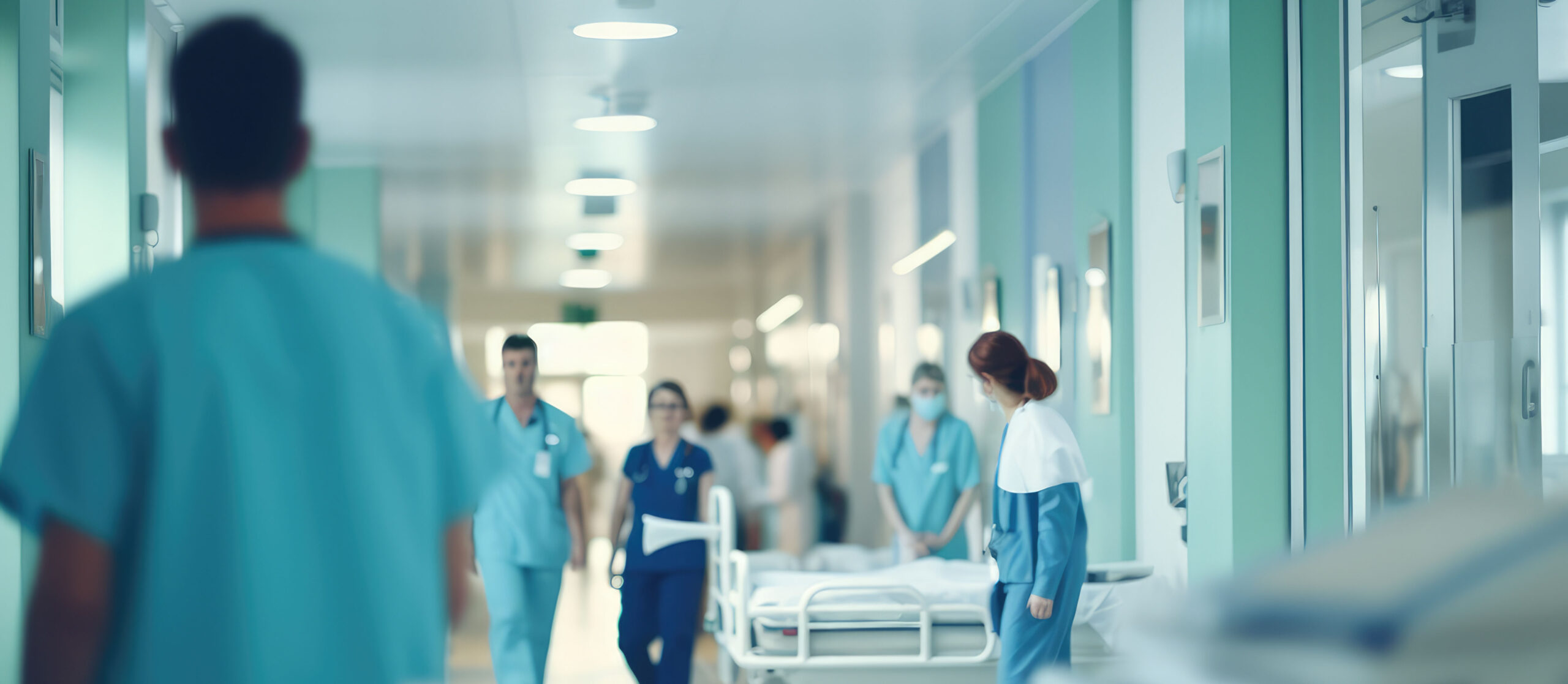 Alltag in einem sauberen, modernen Krankenhaus