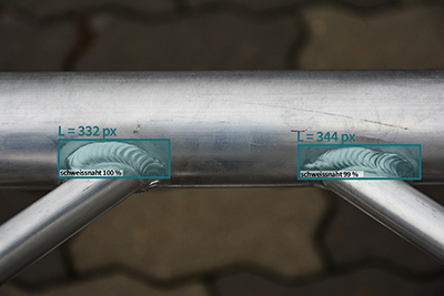 Kontrolle und Vermessung von Schweißnähten