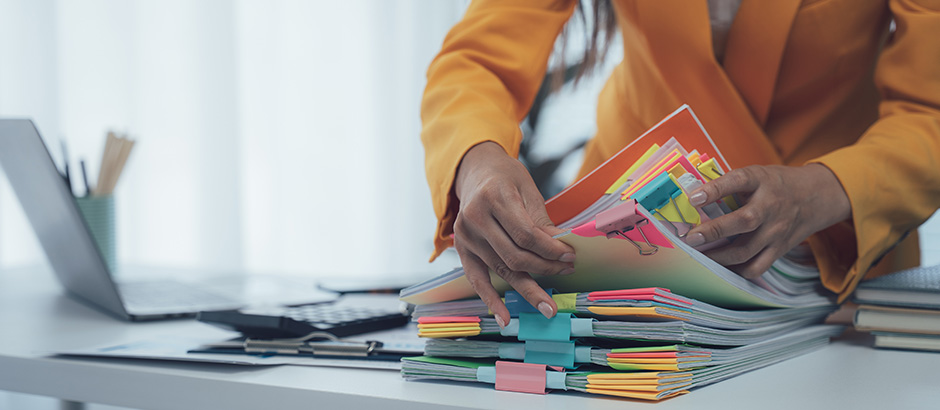 Lenkung dokumentierter Informationen, Papierstapel